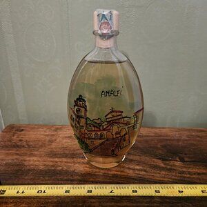 Vintage bottle of limoncello liqueur from Amalfi Coast region of Italy